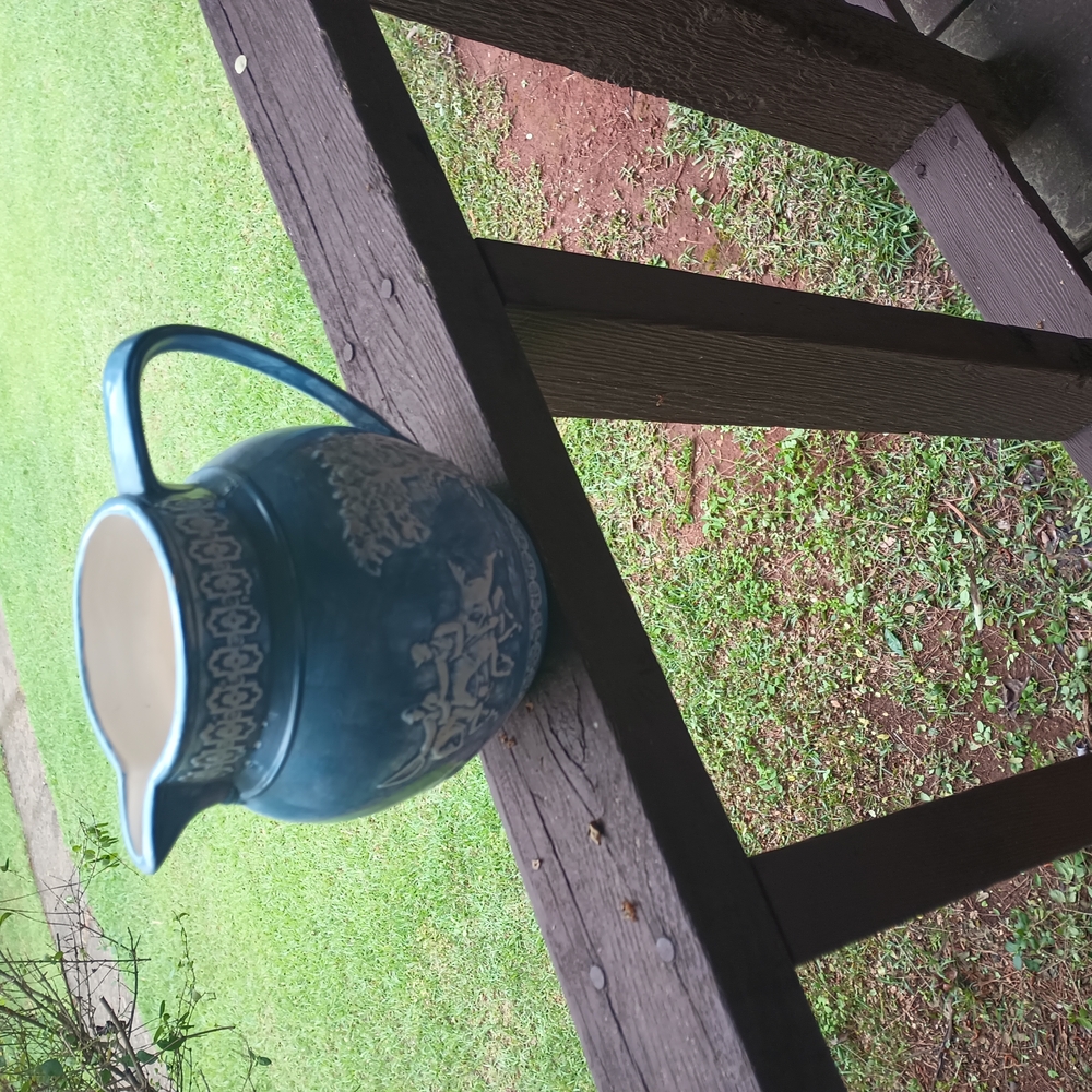 Wedgwood Blue and White Decorative Watering Can